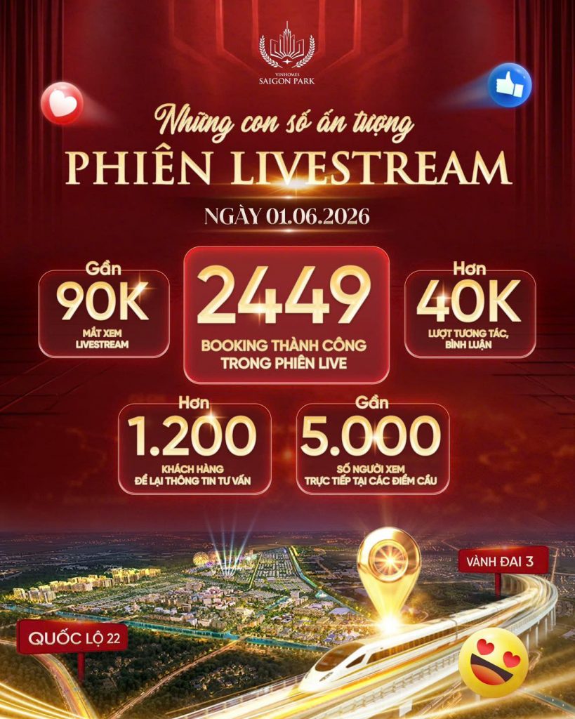livestream vinhomes saigon park